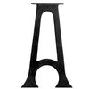 vidaXL Bench Legs 2 pcs with Arched Base A-Frame Cast Iron