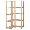 vidaXL 5-Tier Storage Corner Rack 82,5x82,5x170 cm Solid Pinewood