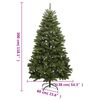vidaXL Artificial Hinged Christmas Tree 300 LEDs & Ball Set 300 cm