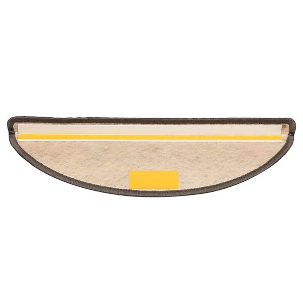 vidaXL Stair Mats Self-adhesive Sisal-Look 30 pcs 56x17x3 cm Grey and Beige