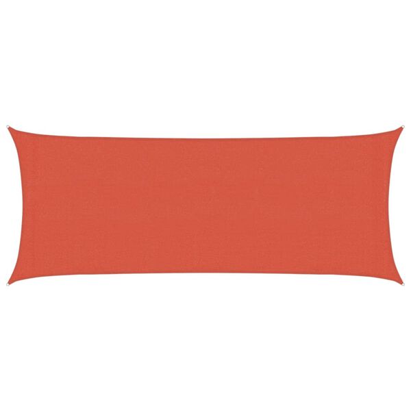 vidaXL Sunshade Sail 160 g/m&sup2; Terracotta 2x5 m HDPE