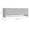 vidaXL Wardrobe Concrete Grey 100x32.5x35 cm Engineered Wood