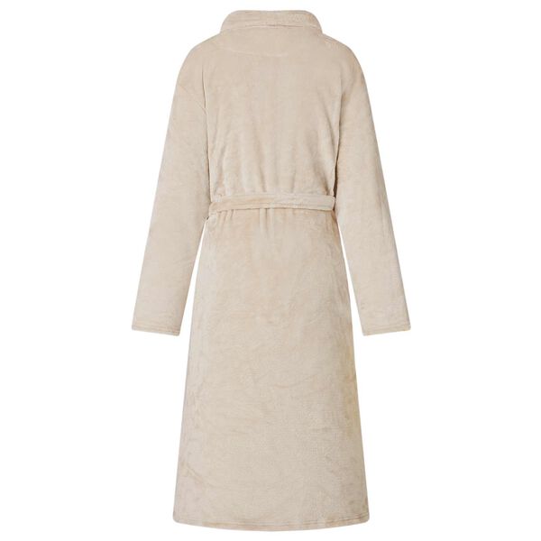 vidaXL Bathrobe without Hood Beige S Flannel