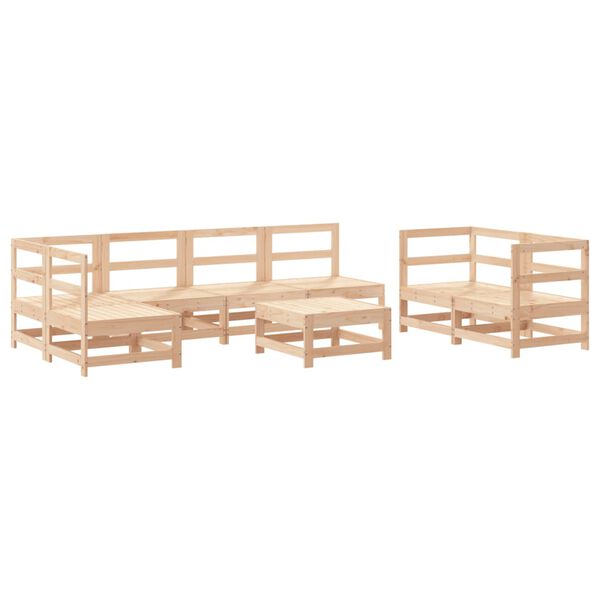 vidaXL 8 Piece Garden Lounge Set Solid Wood Pine