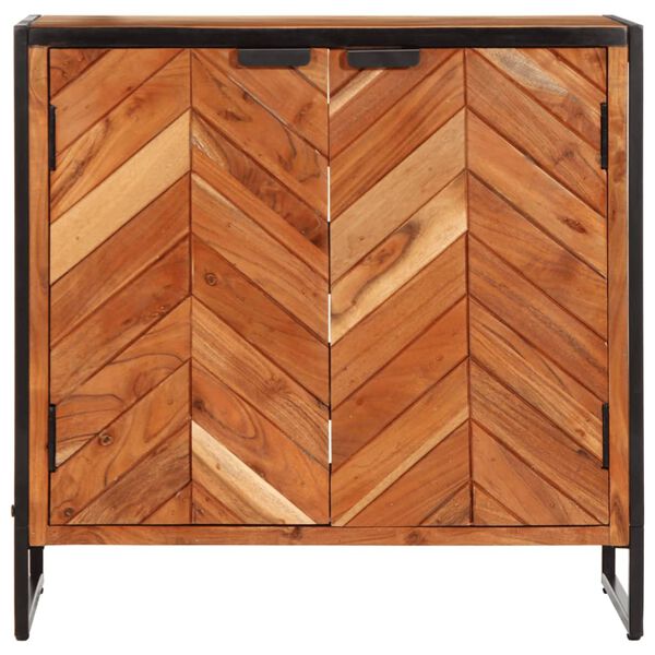 vidaXL Shoe Cabinet 67x38x65 cm Solid Wood Acacia