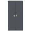 vidaXL Storage Cabinet 2 pcs Anthracite 90 x 40 x 180 cm Steel