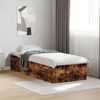 vidaXL Bed Frame without Mattress Smoked Oak 90x190 cm Single
