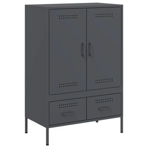 vidaXL Highboard Anthracite 68x39x101.5 cm Steel