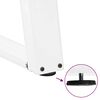 vidaXL Dining Table Legs U-Shaped 2 pcs White 80x(72-73) cm Steel