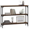 vidaXL Console Table Brown Oak 100x22.5x75 cm Engineered Wood