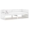 vidaXL Day Bed without Mattress White Solid Wood Pine 90x200cm