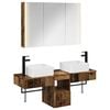vidaXL Bathroom Cabinet Set 4 pcs Old Wood Engineered Wood