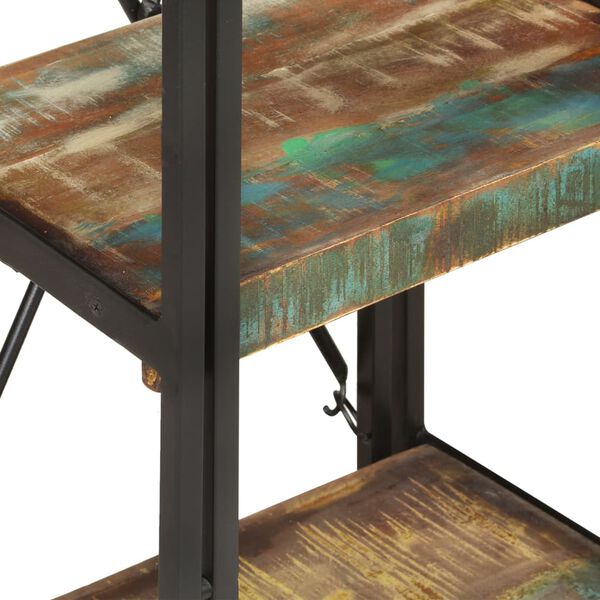 vidaXL 3-Tier Bookcase 40x30x80 cm Solid Reclaimed Wood