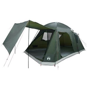vidaXL Cabin Tent 8-Person Army green Polyester and Steel