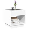 vidaXL Coffee Table with Infinity LED White 50x50x50 cm