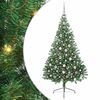 vidaXL Artificial Pre-lit Christmas Tree Green 210 cm PVC