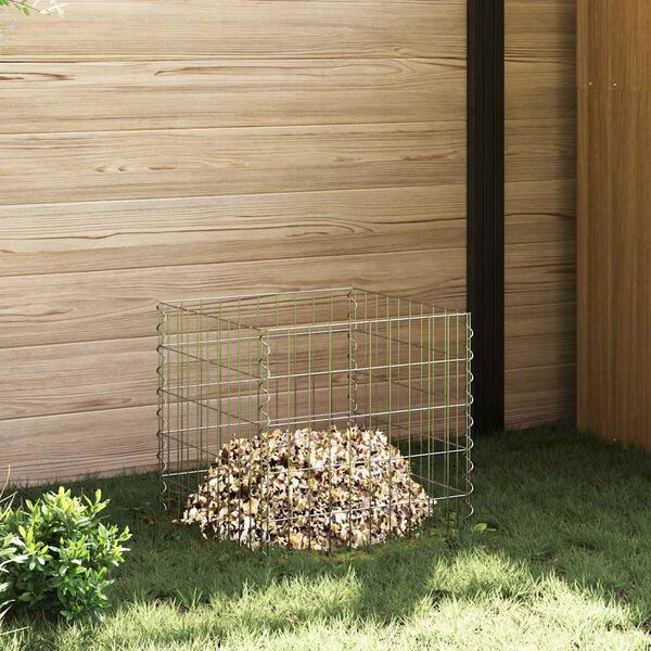 vidaXL Composter Grey Steel