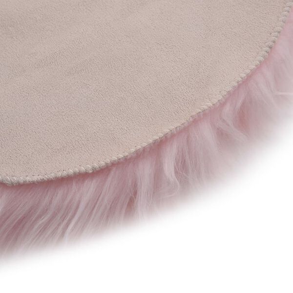 vidaXL Rug 60x90 cm Faux Sheep Leather Pink