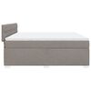 vidaXL Box Spring Bed with Mattress Taupe 180x200 cm Fabric
