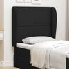 vidaXL Headboard Ear Wall-mounted Black 80 x 23 x 6 cm Foam and Fabric