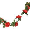 vidaXL Flower Garlands 6 pcs Red 240 cm