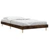 vidaXL Bed Frame without Mattress Smoked Oak 90x200 cm Engineered Wood