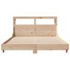 vidaXL Bed Frame without Mattress 150x200 cm King Size Solid Wood Pine