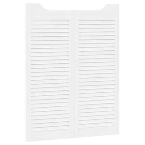 vidaXL Swing Doors 2 pcs 100 x 40 cm Solid Pine Wood White