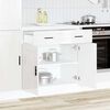vidaXL Kitchen Base Cabinet Porto High Gloss White Engineered Wood