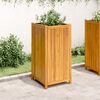vidaXL Garden Planter with Liner 50x50x100 cm Solid Wood Acacia