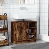 vidaXL Sink Cabinet Smoked Oak 63x29x55 cm Engineered Wood