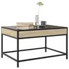 vidaXL Coffee Table with Infinity LED Sonoma Oak 70x50x41 cm