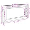 vidaXL Basement Window "RISOR" 110x50 cm Tilt&Turn DIN Left White