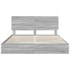 vidaXL Storage Bed Grey Sonoma 180 x 200 cm Engineered Wood