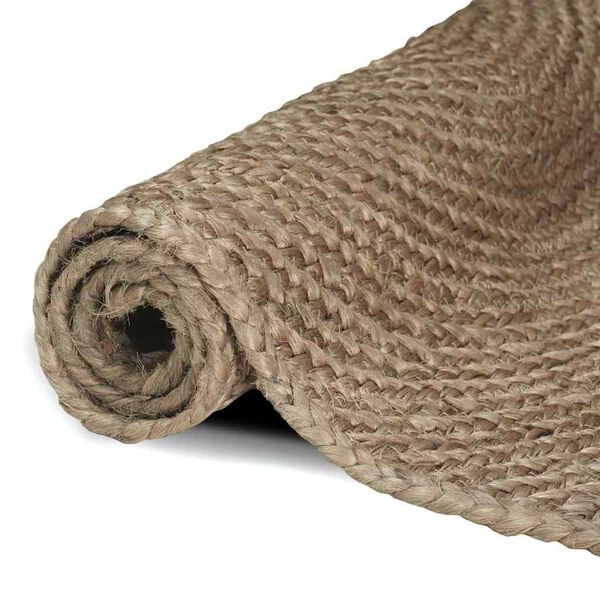 vidaXL Area Rugs Square Grey 240 x 240 cm Jute