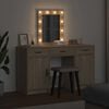 vidaXL Dressing Table with Door Brown 50 x 41 x 135 cm Engineered Wood