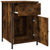 vidaXL Bedside Cabinet Smoked Oak 40x42x60 cm Engineered Wood