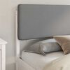 vidaXL Bed Frame with Upholstered Headboard Light Grey 180 x 200 cm