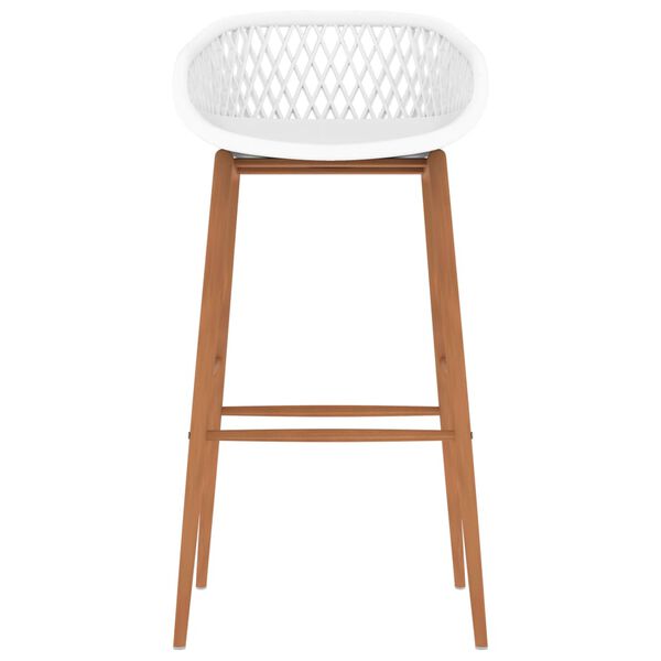 vidaXL Bar Chairs 4 pcs White