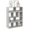 vidaXL Bookcase Concrete Grey 100x33x125,5 cm Engineered Wood
