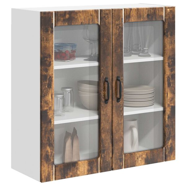 vidaXL Kitchen Cabinet Smoked Oak 80 x 31 x 80 cm Engineered Wood