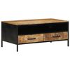 vidaXL Coffee Table Brown 90 x 50 x 40 cm Solid Mango Wood and Metal