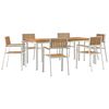 vidaXL Outdoor Dining Set 7 pcs 200 x 90 x 75 cm