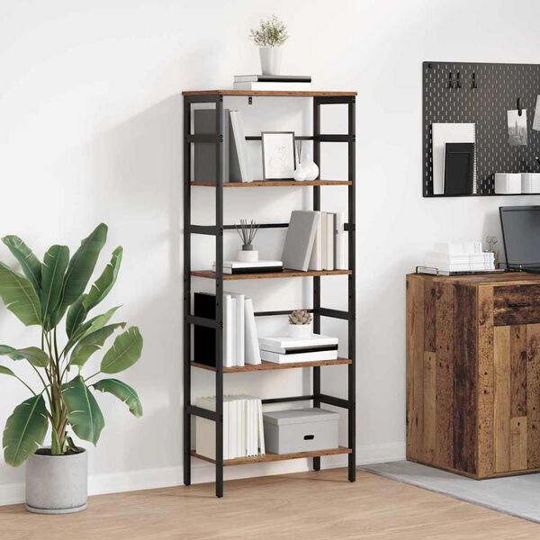 vidaXL Bookshelf Old Wood 60 x 29.5 x 149 cm Engineered Wood