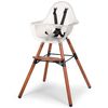 CHILDHOME 2-in-1 High Chair with Bumper "Evolu 2" Transparent