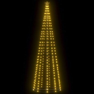 vidaXL Christmas Cone Tree 330 Warm White LEDs Decoration 100x300 cm