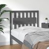 vidaXL Bed Headboard Grey 95.5x4x100 cm Solid Wood Pine
