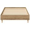 vidaXL Bed Frame No Mattress Artisan Oak 90x190 cm Single Engineered Wood