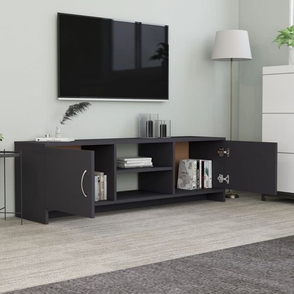 vidaXL TV Cabinet Grey 120x30x37.5 cm Engineered Wood