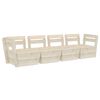 vidaXL Garden 4-Seater Pallet Sofa Impregnated Spruce Wood